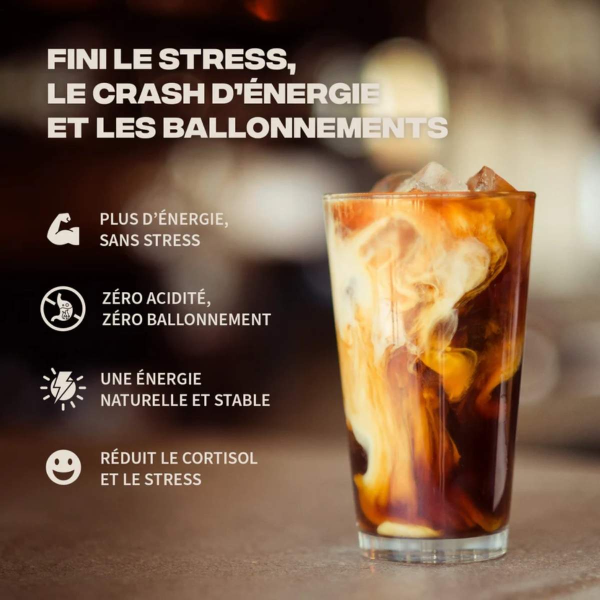 Les avantage du Brainstoorm café aux champignons adaptogènes 180g - Mush N Go