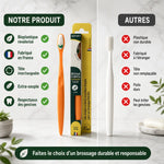 Brosse à dents Apimani bioplastique souple : comparaison produit vs alternatives avec avantages