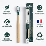 Brosse à dents rechargeable Apimani medium en bois avec avantages écologiques et durables