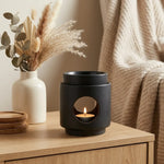Brûle-parfum cire Scentships dôme noir céramique, décoration ambiance maison