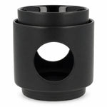 Brûle-parfum cire Scentships dôme noir céramique mat design cylindrique