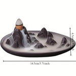 Les dimensions du brûleur d'encens à reflux "Cascade de montagne"