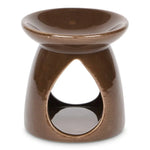 Brûleur céramique chocolat pour cires et huiles essentielles avec design teardrop