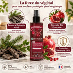 Brume fixatrice bio Centifolia 200ml avec écorce d'épinette noire et grenade, protection thermique 230°C