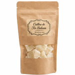 Cailloux de Fir Balsam en sachet kraft avec fenêtre, pierres cristallines translucides, jardin