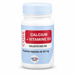 Flacon Calcium + Vitamine D3 60 gélules Laboratoire Code pour la solidité des os