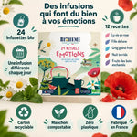 Calendrier de l'Avent Biohême : 24 infusettes bio aux rituels émotions, une infusion différente chaque jour, fabriqué en France