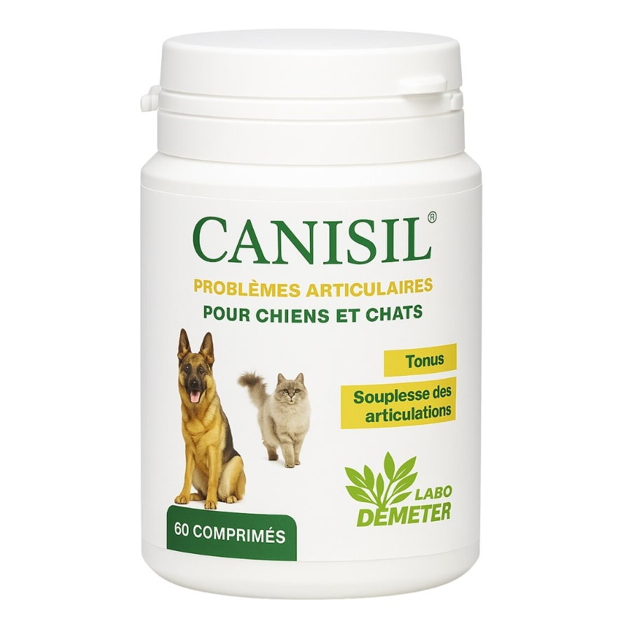 Une boite de 60 comprimés de Canisil de la marque Labo Demeter