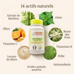 Capiltonic+ 90 gélules Graine Sauvage avec 14 actifs naturels pour cheveux et peau