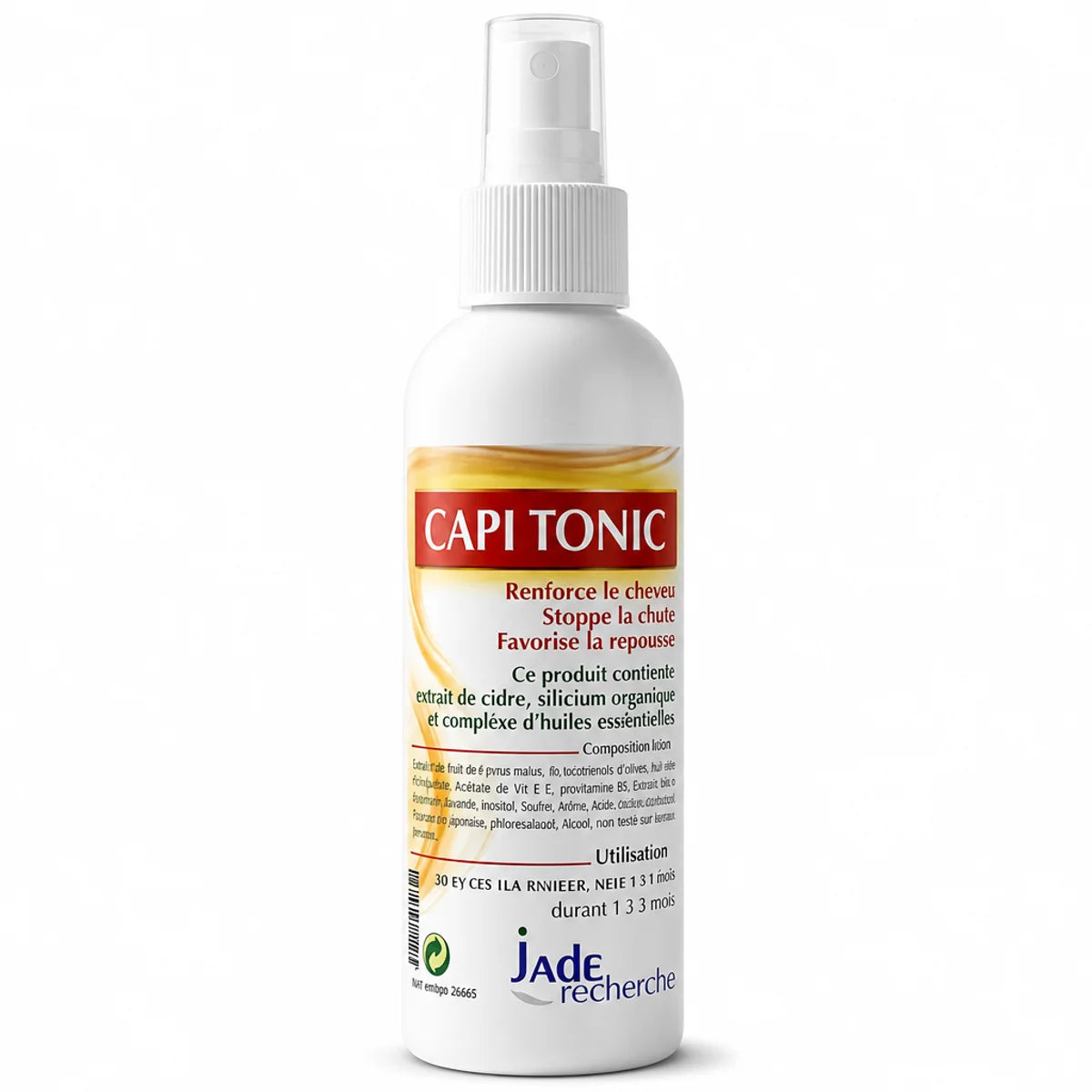 Capitonic flacon spray 125ml anti-chute repousse cheveux Jade Recherche