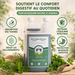 Carbo'Stop Naturacheval 1L pour santé intestinale cheval avec bénéfices absorption toxines