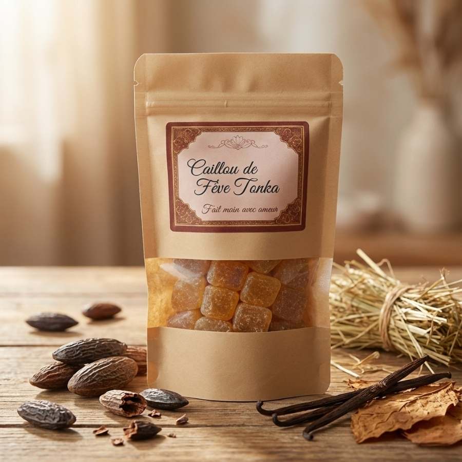 Cailloux Fève De Tonka - Parfum Solide - Jardin de mon Grand Père