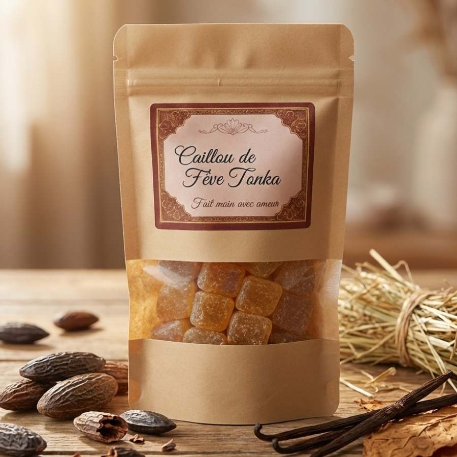 Cailloux Fève De Tonka - Parfum Solide - Jardin de mon Grand Père