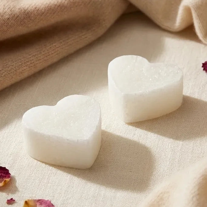 Carré d'Ambre Cachemire ByBazz 2x25g, blocs cire coeur parfumée luxe