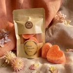 Carré d'Ambre Coral Blush ByBazz - Parfum solide cœur avec emballage kraft