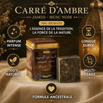 Carré d'Ambre Jamid Musc Noir 30g Hemani - Parfum naturel intense longue durée