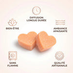 Carré d'Ambre Coral Blush ByBazz 2x25g - Diffusion longue durée sans flamme
