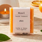 Un paquet de quatre carrés fondants Drake à la senteur Monoï
