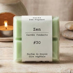Un paquet de quatre carrés fondants Drake à la senteur Zen