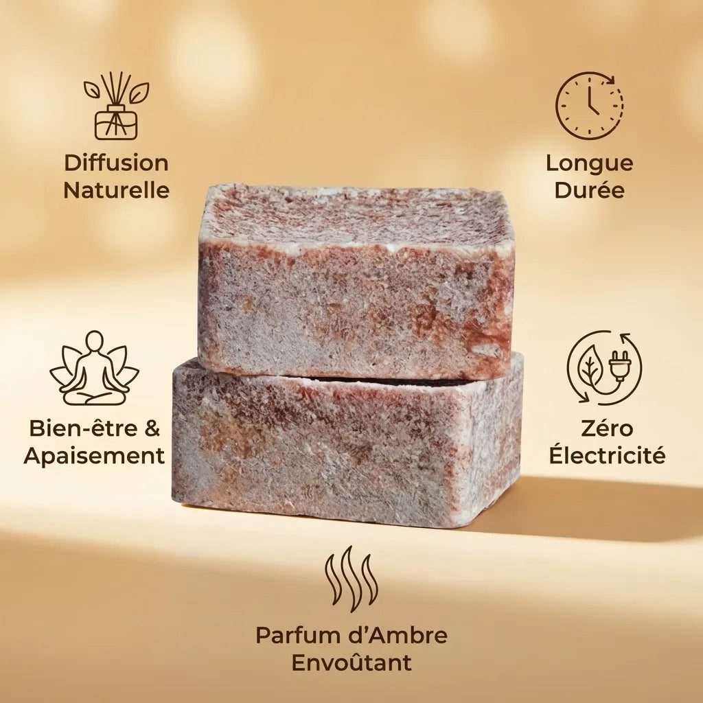Carrés d'Ambre Fondants ByBazz - Diffusion naturelle, longue durée et bien-être