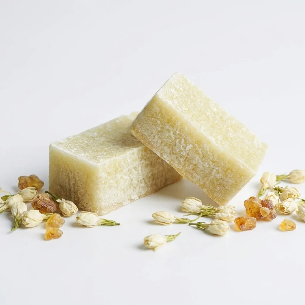 Carrés d'Ambre Jasmin Fondants ByBazz 2x25g, carrés de cire jaune pâle