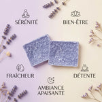 Carrés de Lavande Fondants HomeBreeze 2x25g avec bénéfices bien-être et sérénité