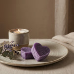 Carrés fondants Ambre Violette ByBazz en forme de cœur, 2x25g, décoration maison