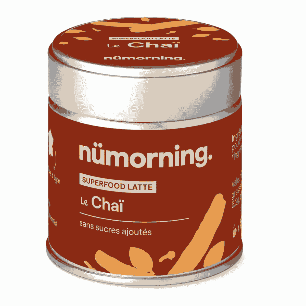Packshot produit chai latte de numorning.