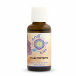 Flacon Chalcopyrite Elixir 30 ml Ansil en verre ambré avec étiquette mandala fleur de vie