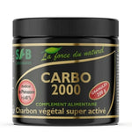 Charbon végétal activé CARBO 2000 granulés 200g SFB Laboratoires pot noir