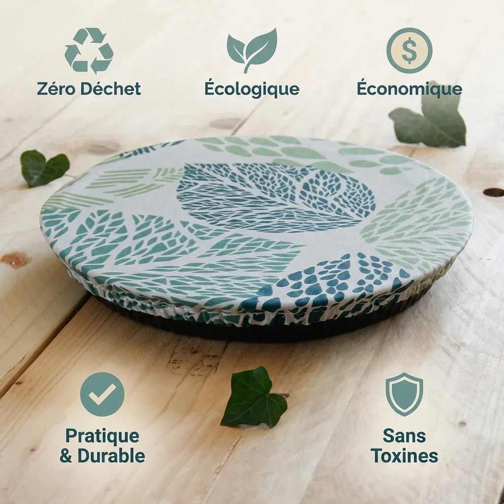 Charlotte alimentaire ronde Taille L Angie Be Green, couvre aliments réutilisable écologique zéro déchet