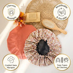 Charlotte de Douche réutilisable Angie Be Green avec motifs floraux et accessoires écologiques
