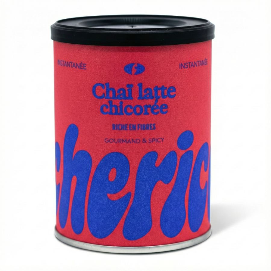 Une boite de chai latte de la marque chérico. 