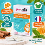 Chewing-gums sans sucres Propolia Propolis Cannelle 25 dragées avec bénéfices