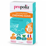 Chewing-gums sans sucre Propolis Cannelle Propolia 25 dragées - Boîte turquoise et blanche