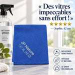 Chiffon Magique Spécial Vitres JP Nature avec avis client 5 étoiles et témoignage Sophie