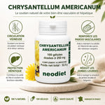 Chrysantellum Americanum Neodiet 100 gélules avec bénéfices circulation veineuse et protection hépatique