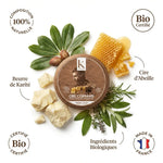 Cire coiffante bio K pour Karité 40gr avec ingrédients naturels : karité, cire abeille certifiée