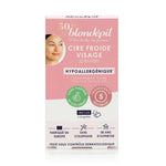 Boîte cire froide visage Blondépil 20 bandes sans parfum ni colorant pour épilation faciale