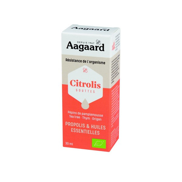 Un Citrolis bio de 30 ml de la marque Aagaard
