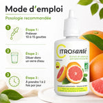 CITROSanté® extrait de pépins de pamplemousse bio avec mode d'emploi et posologie