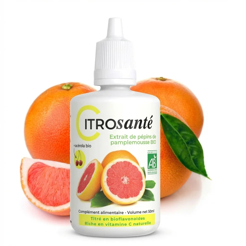 CITROSanté extrait de pépins de pamplemousse bio 50ml flacon compte-gouttes