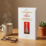 Livre Clarté Mentale & Mémoire sur bureau avec café et lunettes - Guide Alzheimer Jade Recherche