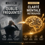 Comparaison cerveau confus vs clarté mentale - Solution Alzheimer et mémoire