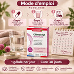 Climactyl complexe ménopause 30 gélules Superdiet avec mode d'emploi et posologie illustré