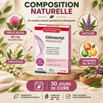 Climactyl ménopause Superdiet 30 gélules avec composition naturelle: trèfle rouge, gattilier, cimicifuga et vitamines