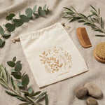 Coffret essentiels Comme Avant avec accessoires naturels sur toile beige