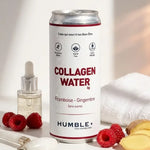 Collagen Water Framboise-Gingembre Humble+ avec framboise et gingembre frais, routine beauté wellness