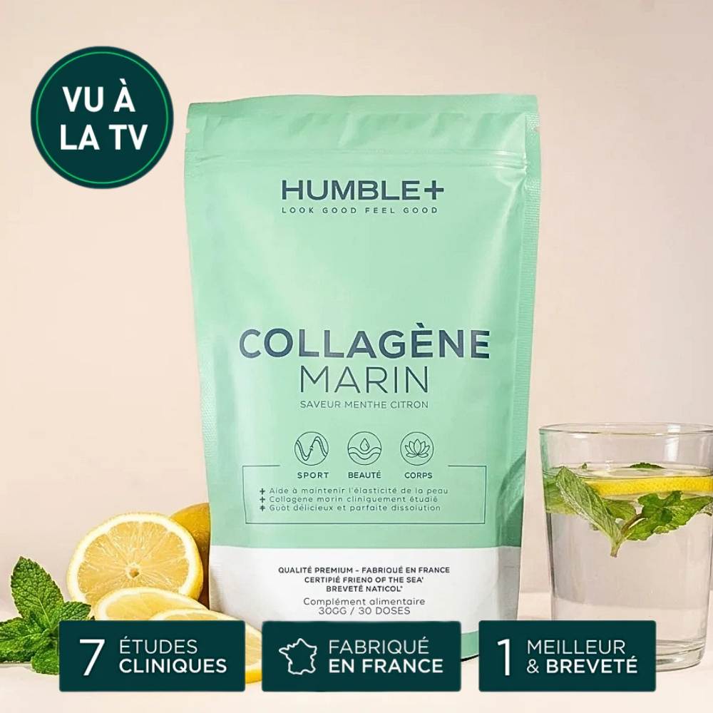 Collagène marin en poudre saveur menthe citron de Humble + 