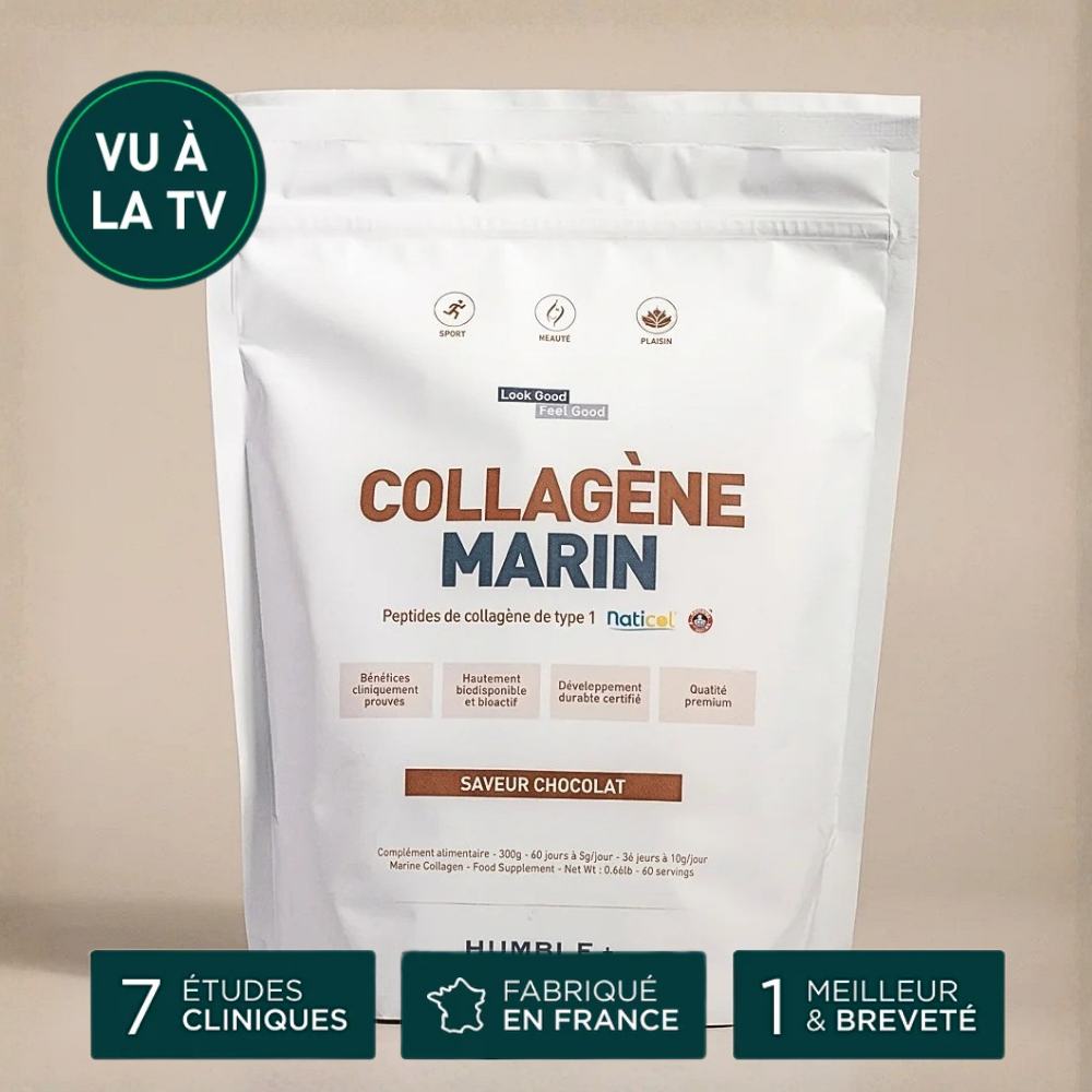 Collagène marin en poudre saveur chocolat de Humble + 